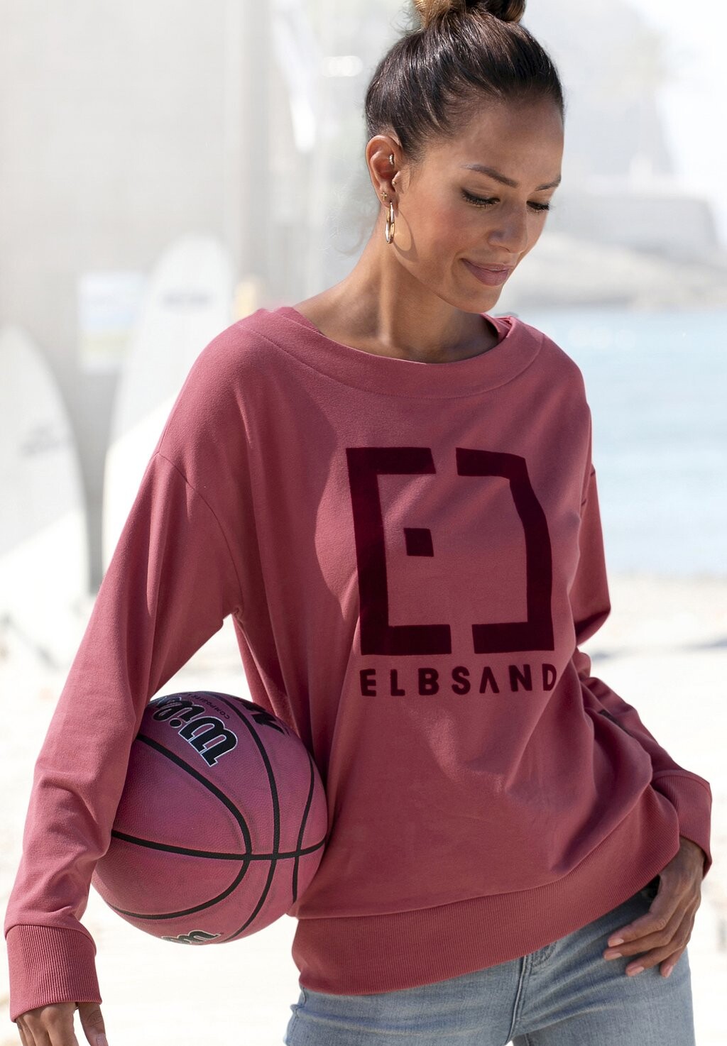 

Толстовка Elbsand, цвет mauve