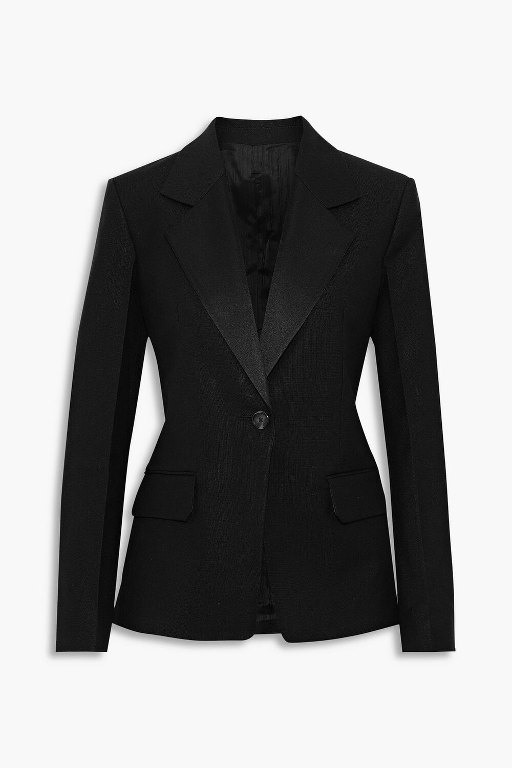 

Блейзер из парусины с атласной отделкой HELMUT LANG, черный