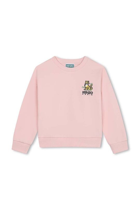 

Kenzo kids Детская хлопковая толстовка, розовый