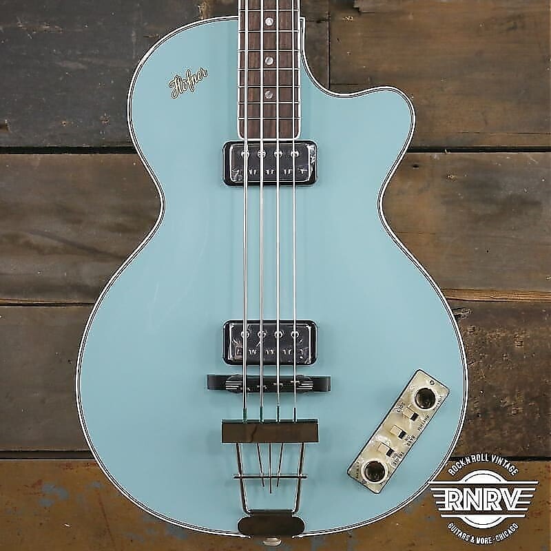 

Басс гитара Hofner H500/2 Club Bass, Light Green Sonic Blue, One of a kind.