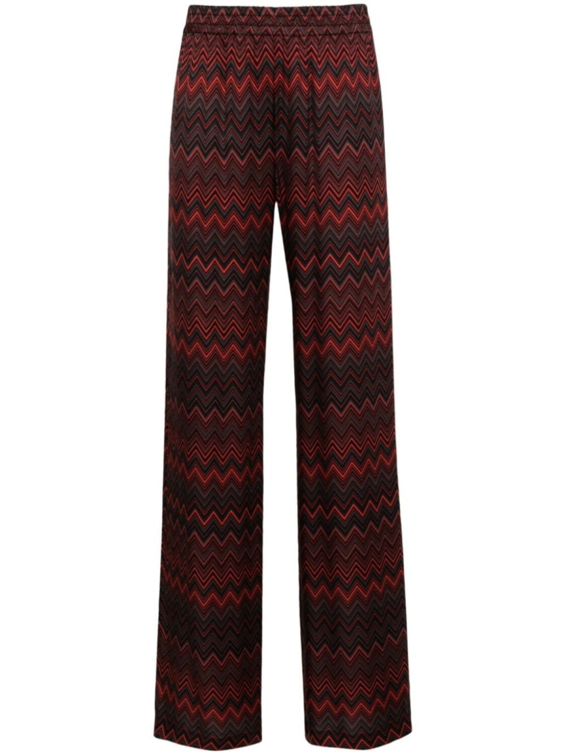 

Missoni атласные брюки палаццо с узором шеврон, черный