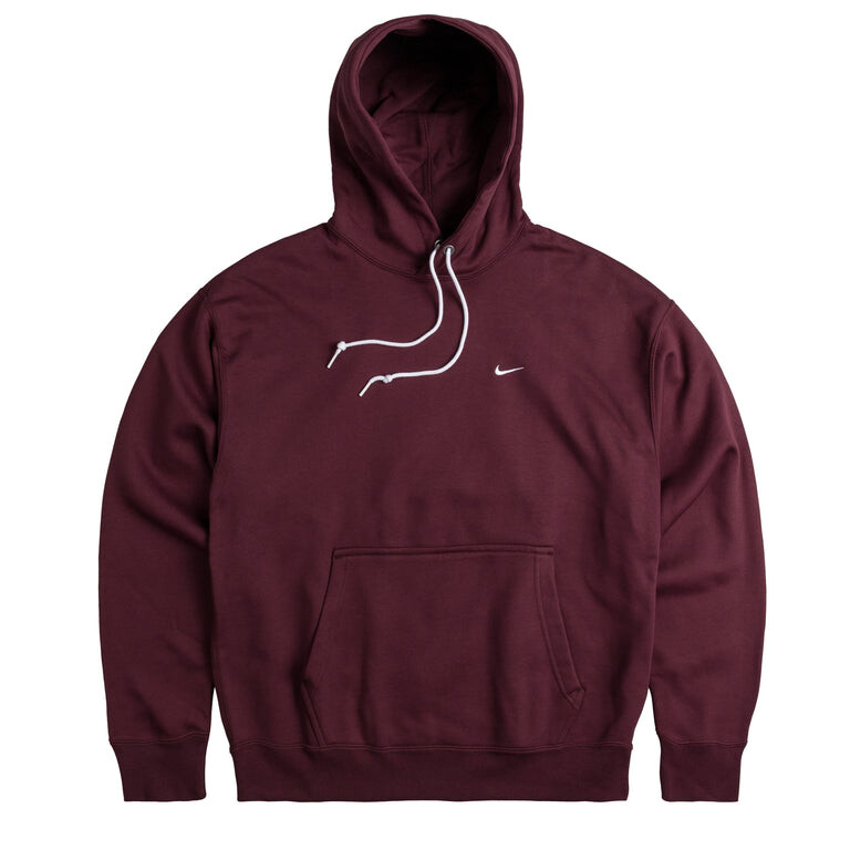 Толстовка Solo Swoosh Fleece Hoodie Nike, бордовый