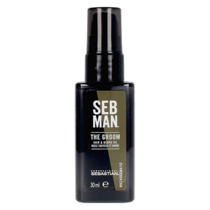 цена The Groom Argan Oil Масло для волос и бороды для гладкости, четкости и блеска 30 мл, Seb Man