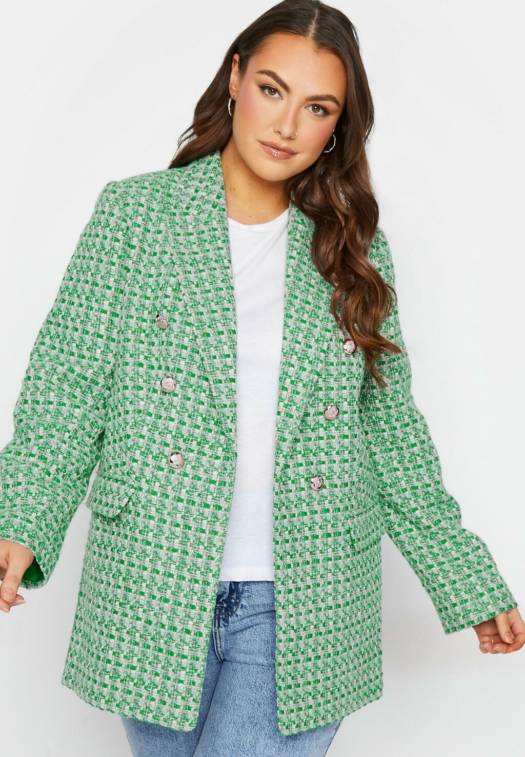 

Короткое пальто Yours Clothing, зеленый