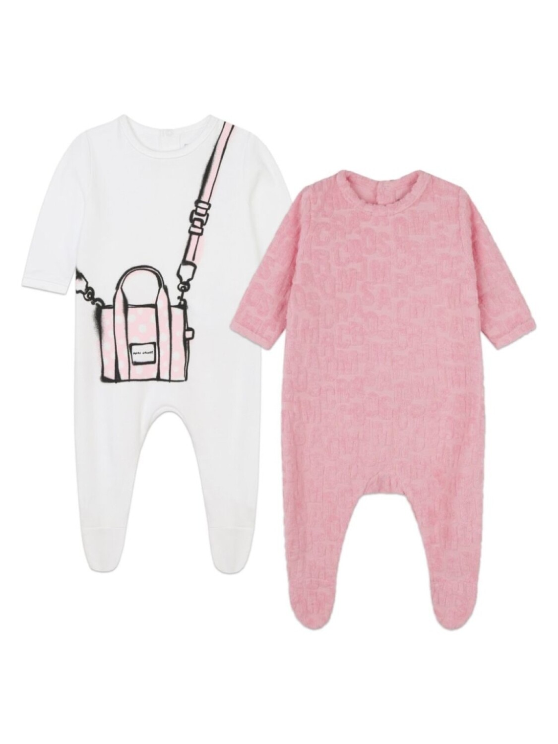 

Marc Jacobs Kids комплект из двух пижам с логотипом, розовый