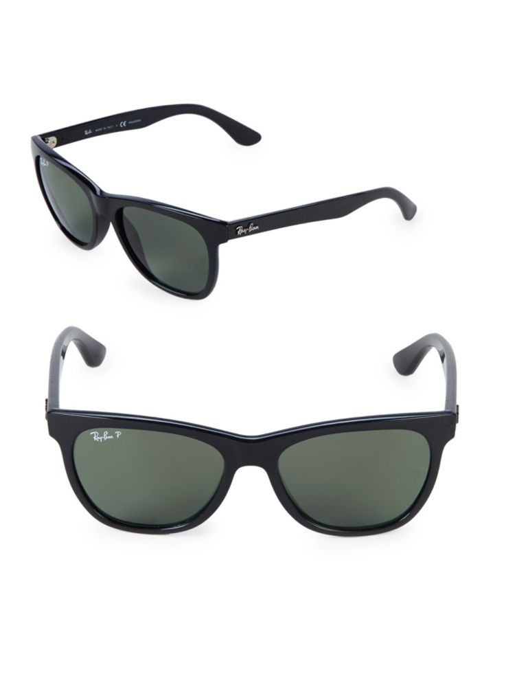 Поляризованные солнцезащитные очки Wayfarer 54MM Ray-Ban, черный солнцезащитные очки masao gabrielle 54mm casablanca черный