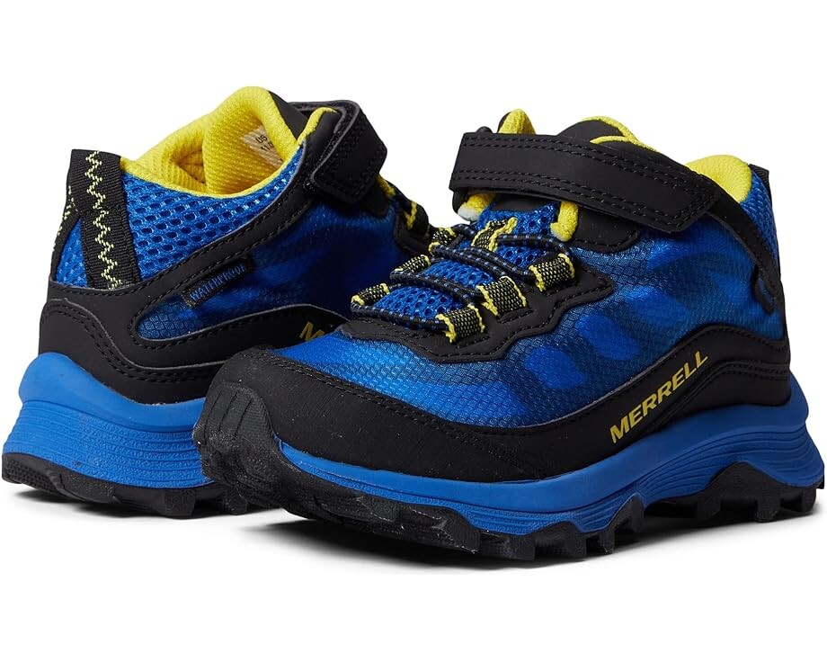 

Кроссовки Merrell Moab Speed Mid A/C Waterproof, цвет Black/Royal/Yellow