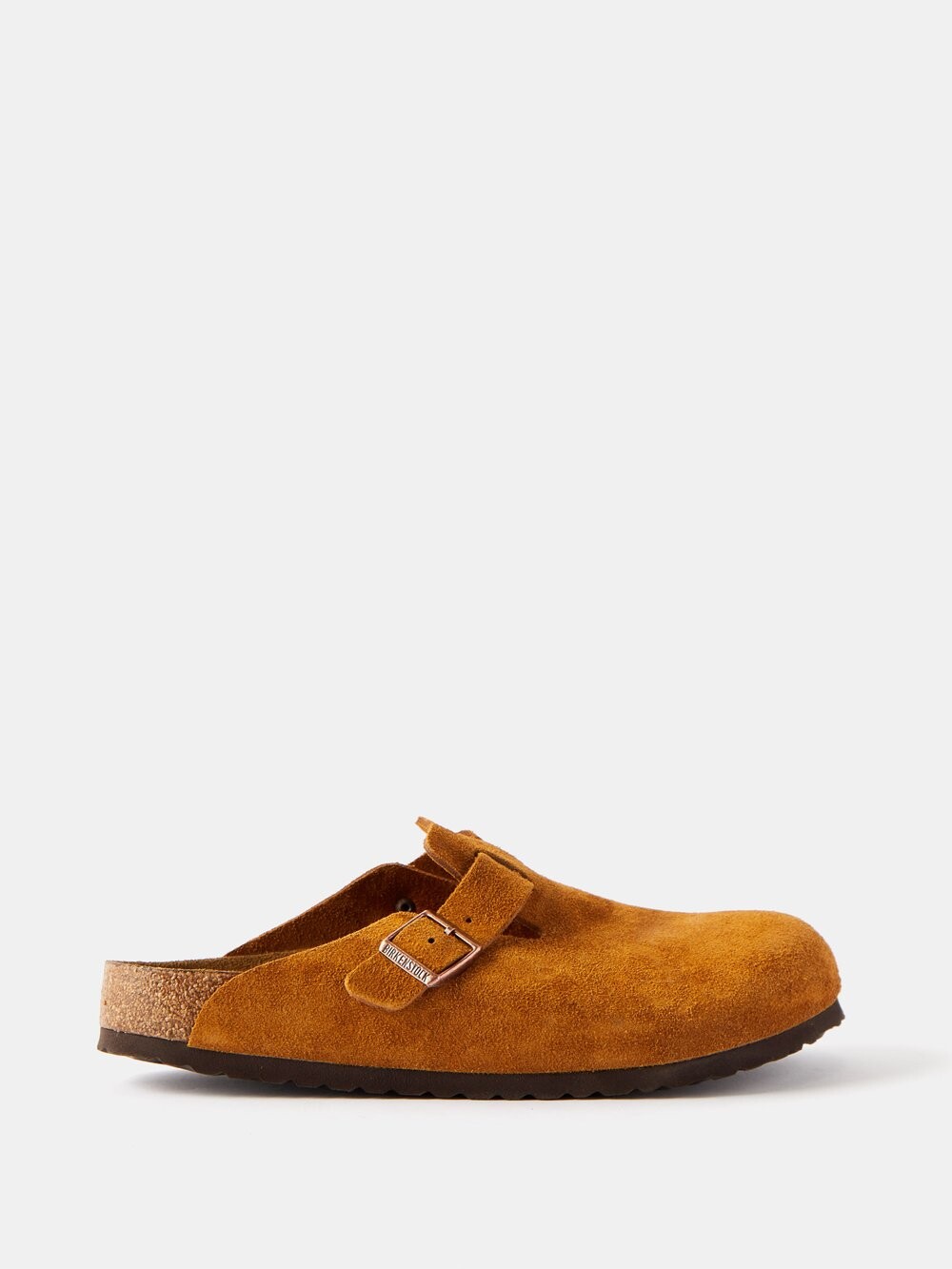 

Замшевые сабо boston с пряжками Birkenstock, коричневый