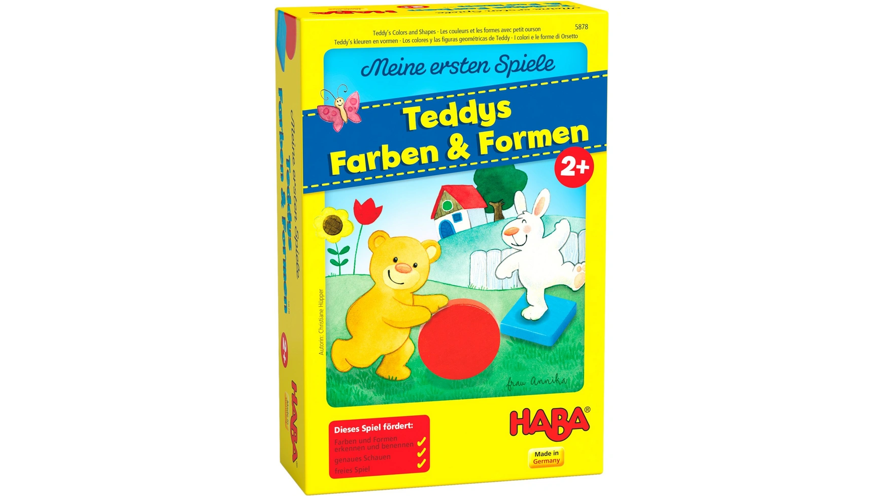 Мои первые игры цвета и формы тедди Haba мои первые игры bärenhunger haba