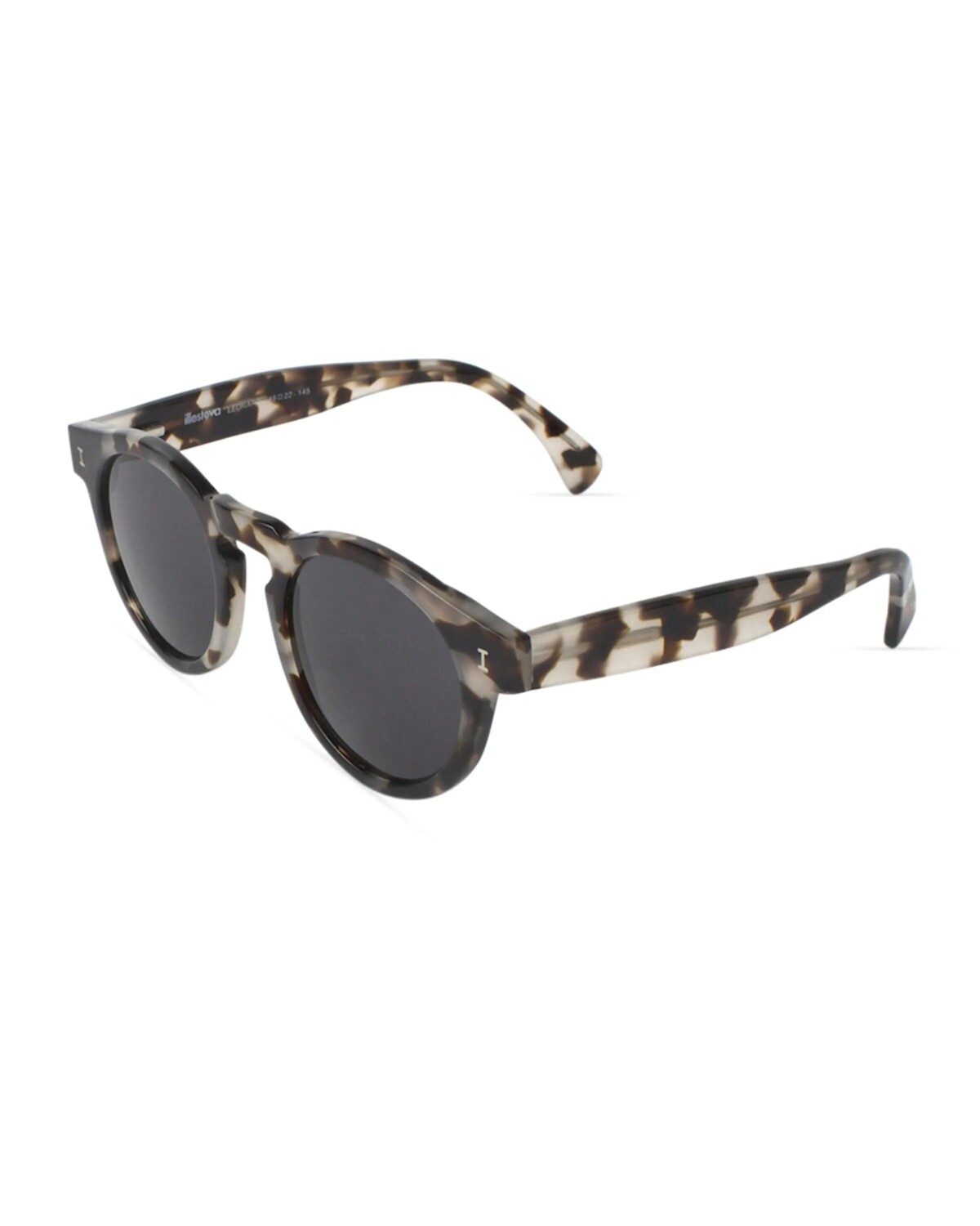 

Круглые солнцезащитные очки Leonard из ацетата Illesteva, цвет White/Tortoise