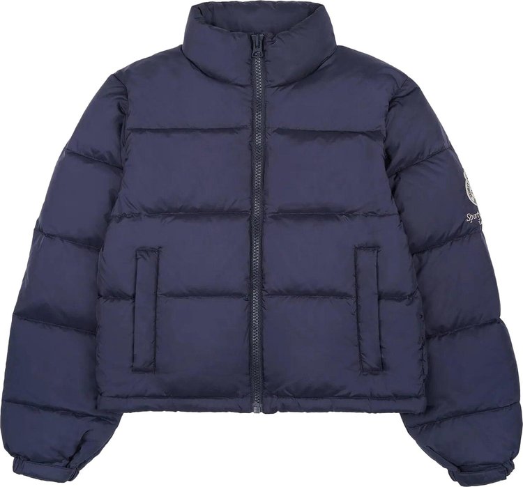 

Куртка Sporty & Rich Crown LA Puffer 'Navy', синий