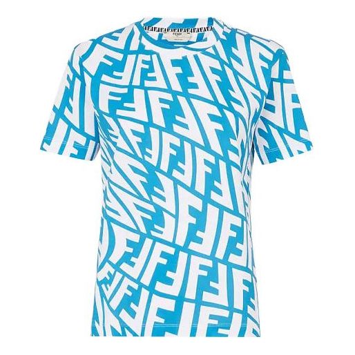 Футболка Alphabet Pattern Printing Round Neck Pullover Short Sleeve Blue Round Neck Short Sleeve T-Shirt, синий