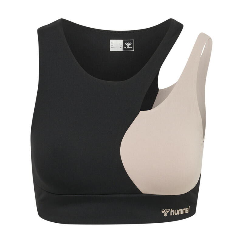 

Hmlmt Riga Sports Bra Женский спортивный бюстгальтер для йоги, гибкий HUMMEL, цвет grau