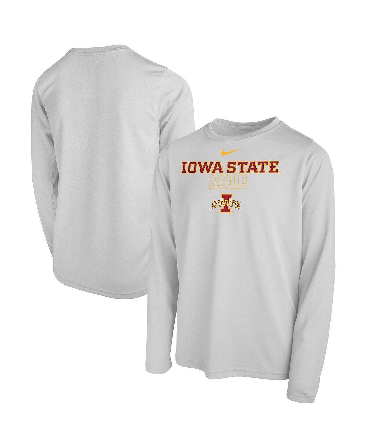 

Белая футболка с подошвой для скамьи Big Boys and Girls Iowa State Cyclones Nike