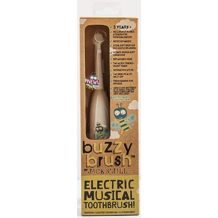 Детская электрическая музыкальная зубная щетка Buzzy Brush со светодиодной подсветкой, Jack N' Jill