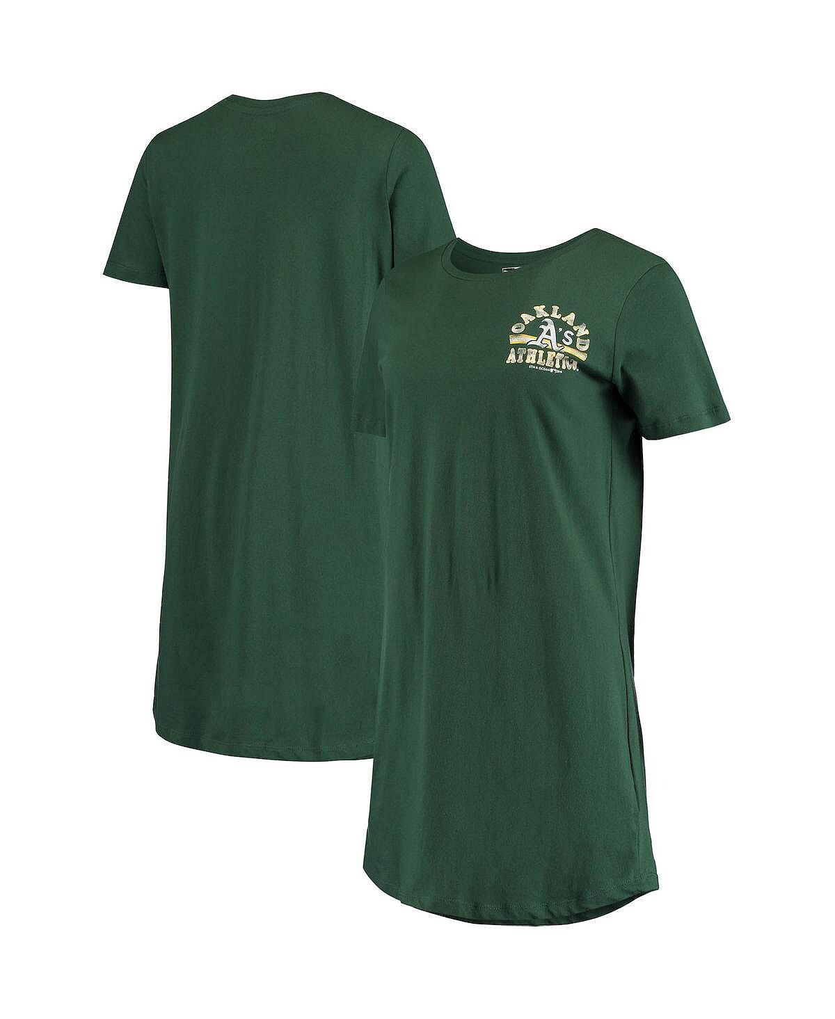 

Женское зеленое платье-футболка New Era Oakland Athletics 5th & Ocean, зеленый