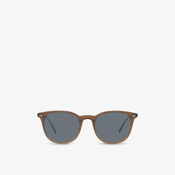 OV5482S Солнцезащитные очки Gerardo в квадратной оправе из ацетата и металла Oliver Peoples, коричневый