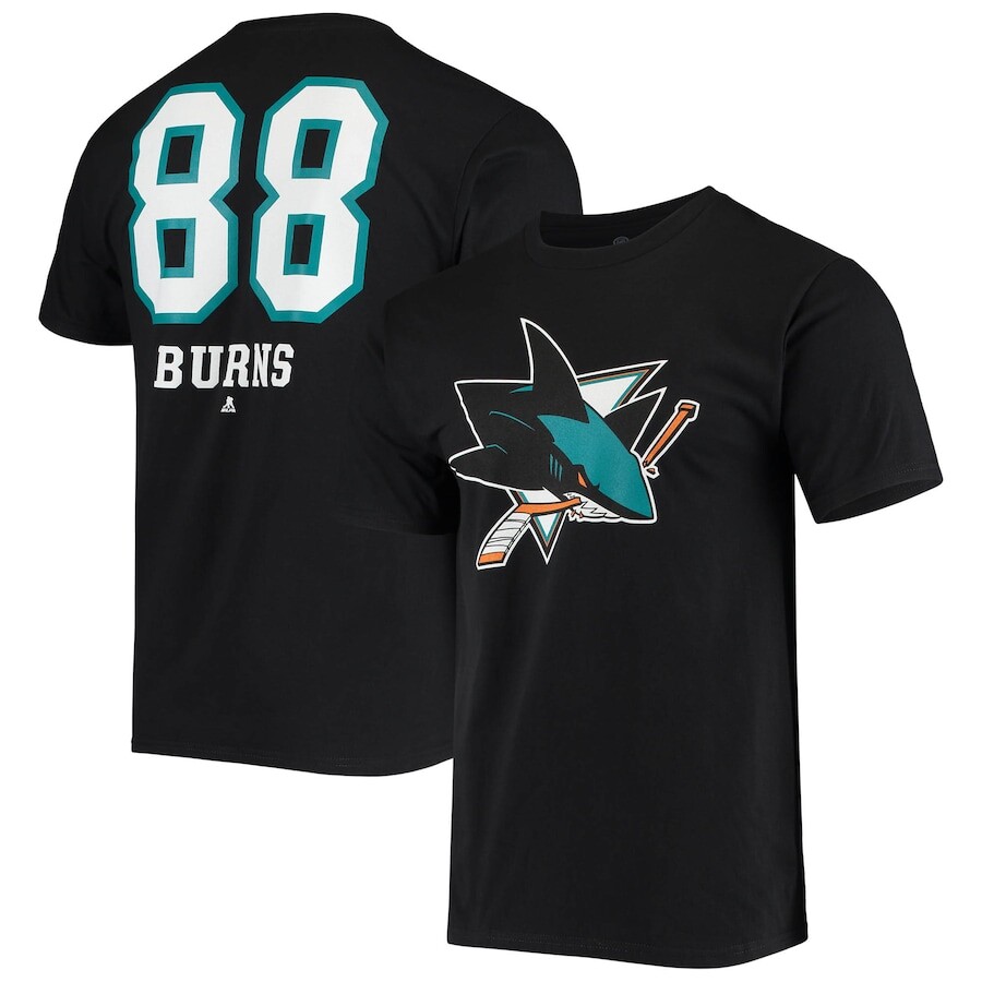 

Футболка с коротким рукавом Fanatics Branded San Jose Sharks, черный