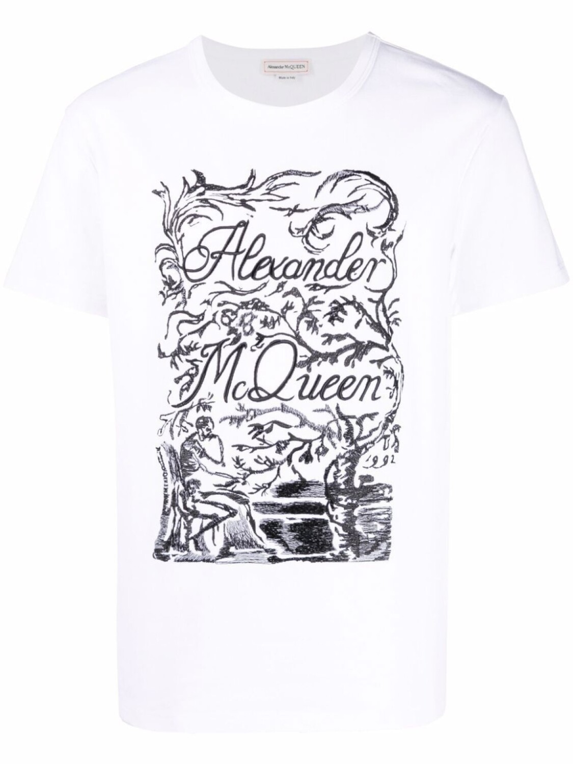 

Alexander McQueen футболка с логотипом, белый
