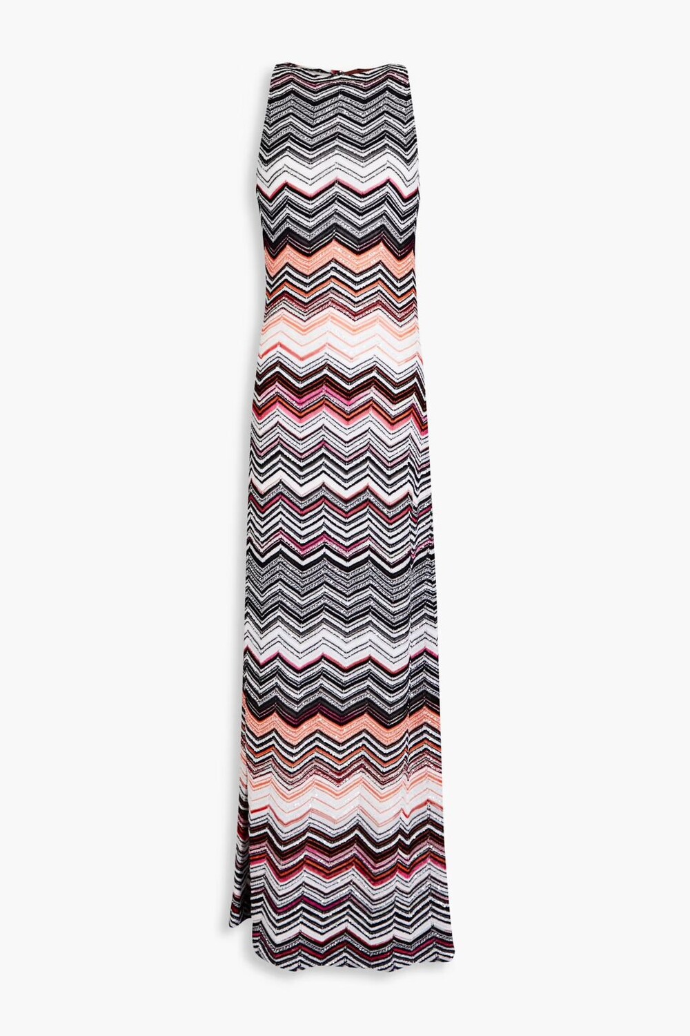 

Платье макси вязки крючком, украшенное пайетками Missoni, оранжевый