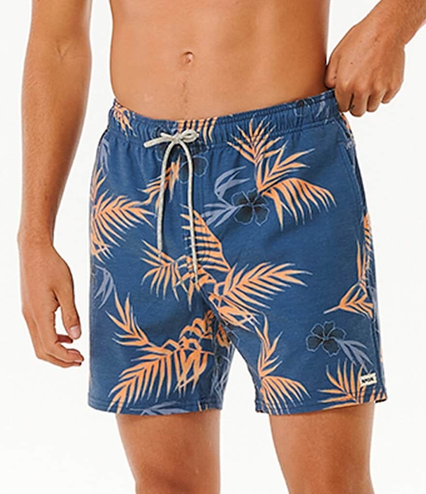 

Rip Curl Surf Revival Floral 16Шорты для волейбола с внешним швом, синий