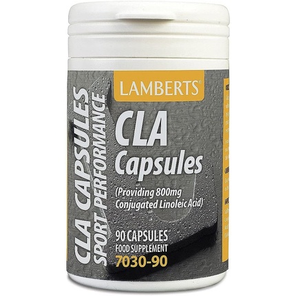 конъюгированная линолевая кислота 1250cla sports research 1250 мг 90 таблеток Lamberts CLA, конъюгированная линолевая кислота, 1000 мг, 90 капсул