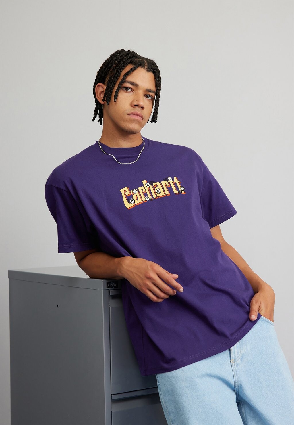 

Футболка с принтом Spin Script Carhartt WIP, цвет cassis