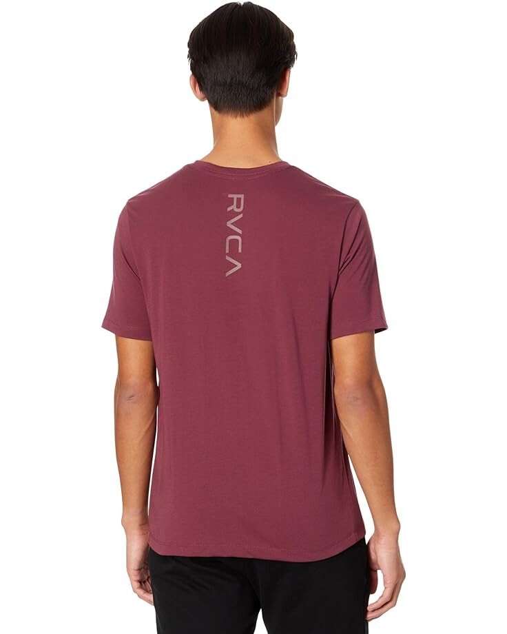 

Футболка RVCA VA Mark Short Sleeve Tee, бордовый