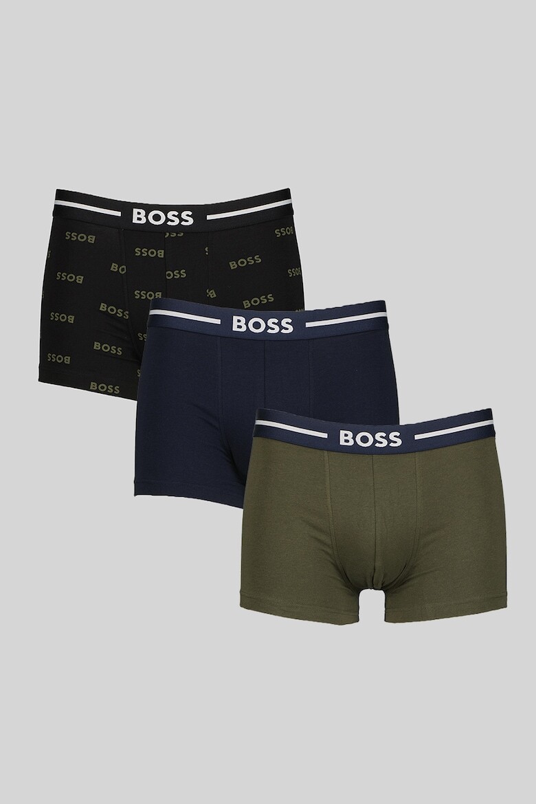 

Боксеры с логотипом - 3 пары Boss, черный