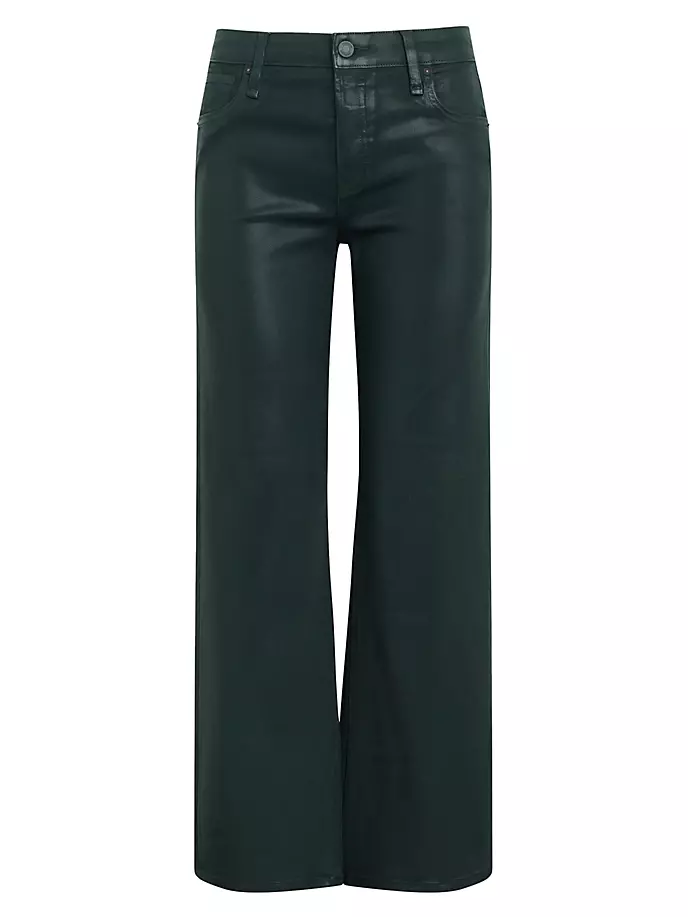 

Укороченные брюки Rosie с высокой посадкой и широкими штанинами Hudson Jeans, цвет coated scarab