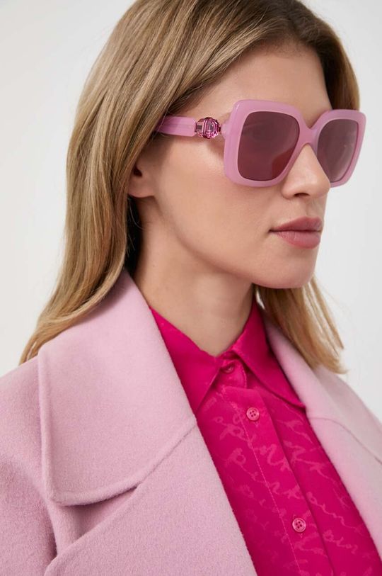 Солнцезащитные очки 5679538 LUCENT Swarovski, розовый солнцезащитные очки swarovski фиолетовый