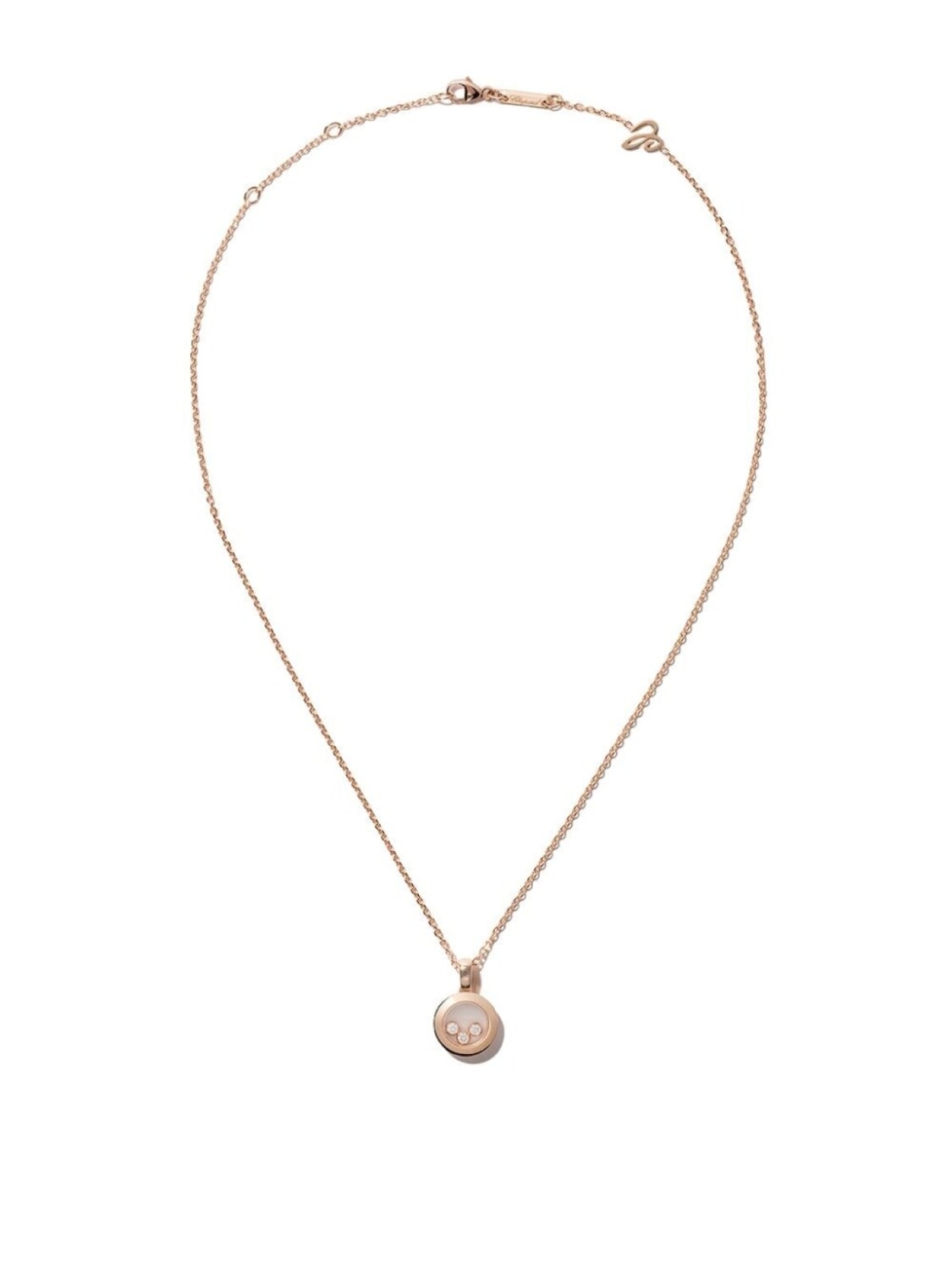 

Колье Happy Diamonds Icons из розового золота с бриллиантами Chopard, розовый