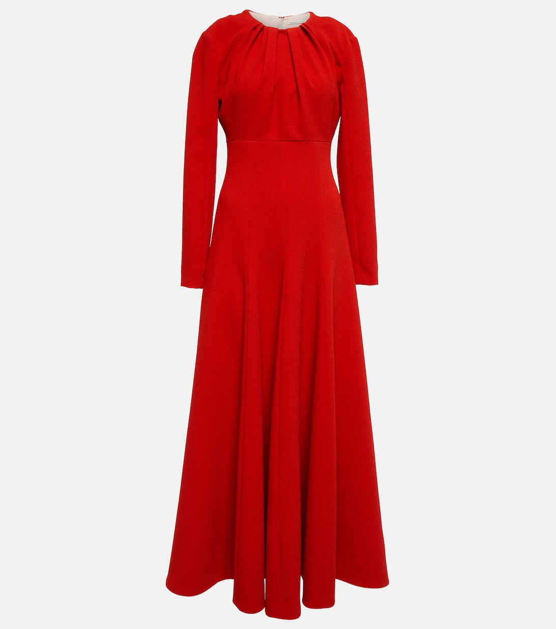 Платье миди Elmira из крепа EMILIA WICKSTEAD, красный