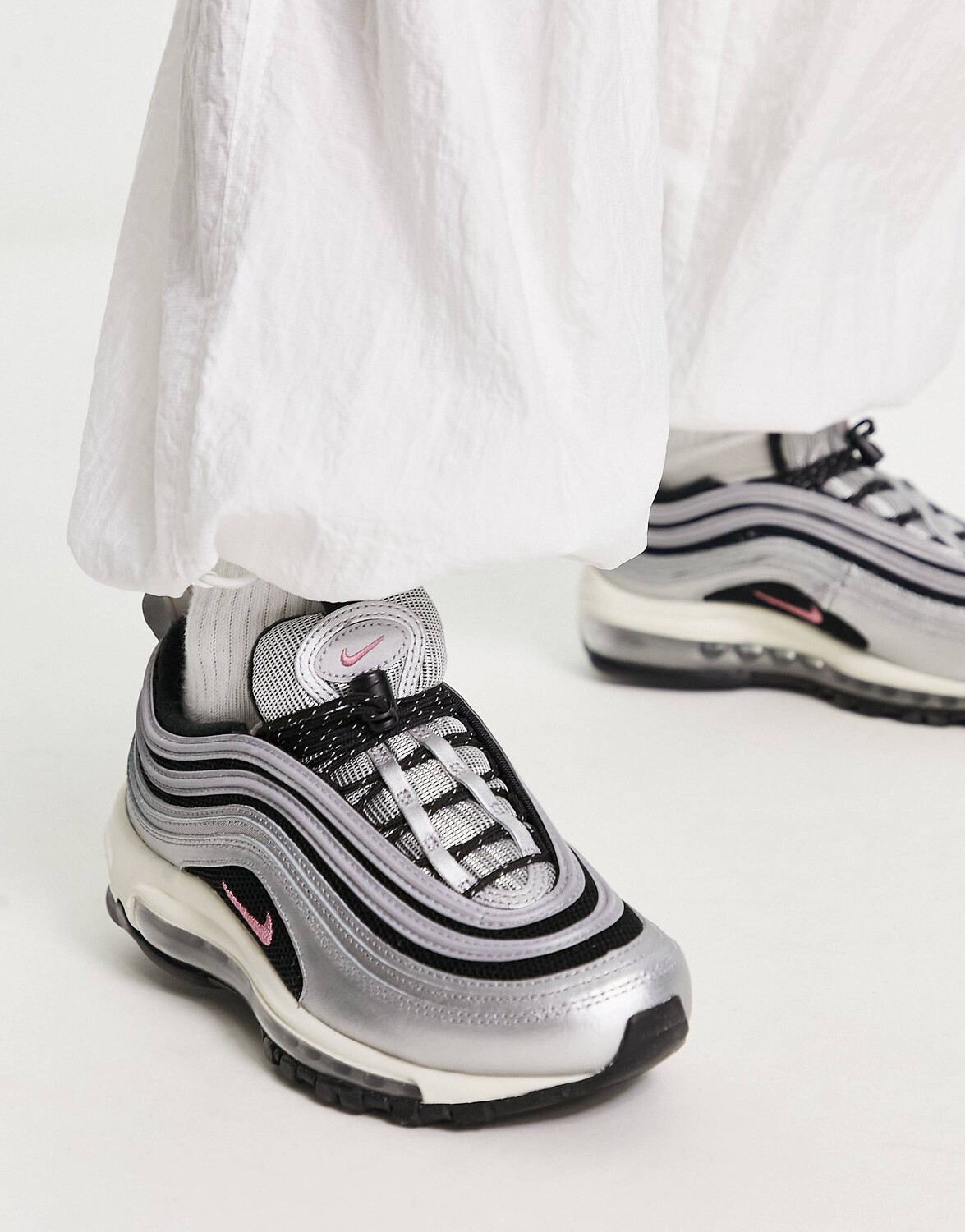 

Кроссовки Nike Air 97 max черного и серебристого цвета, Черный