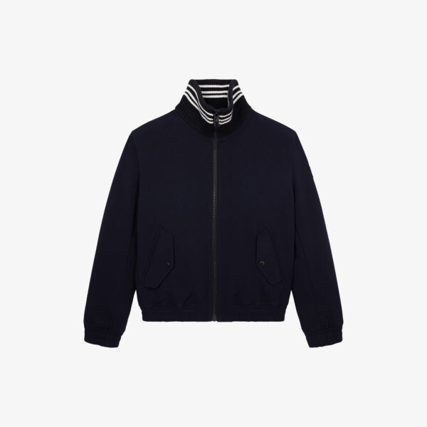 

Тканый пиджак с полосками The Kooples, темно-синий