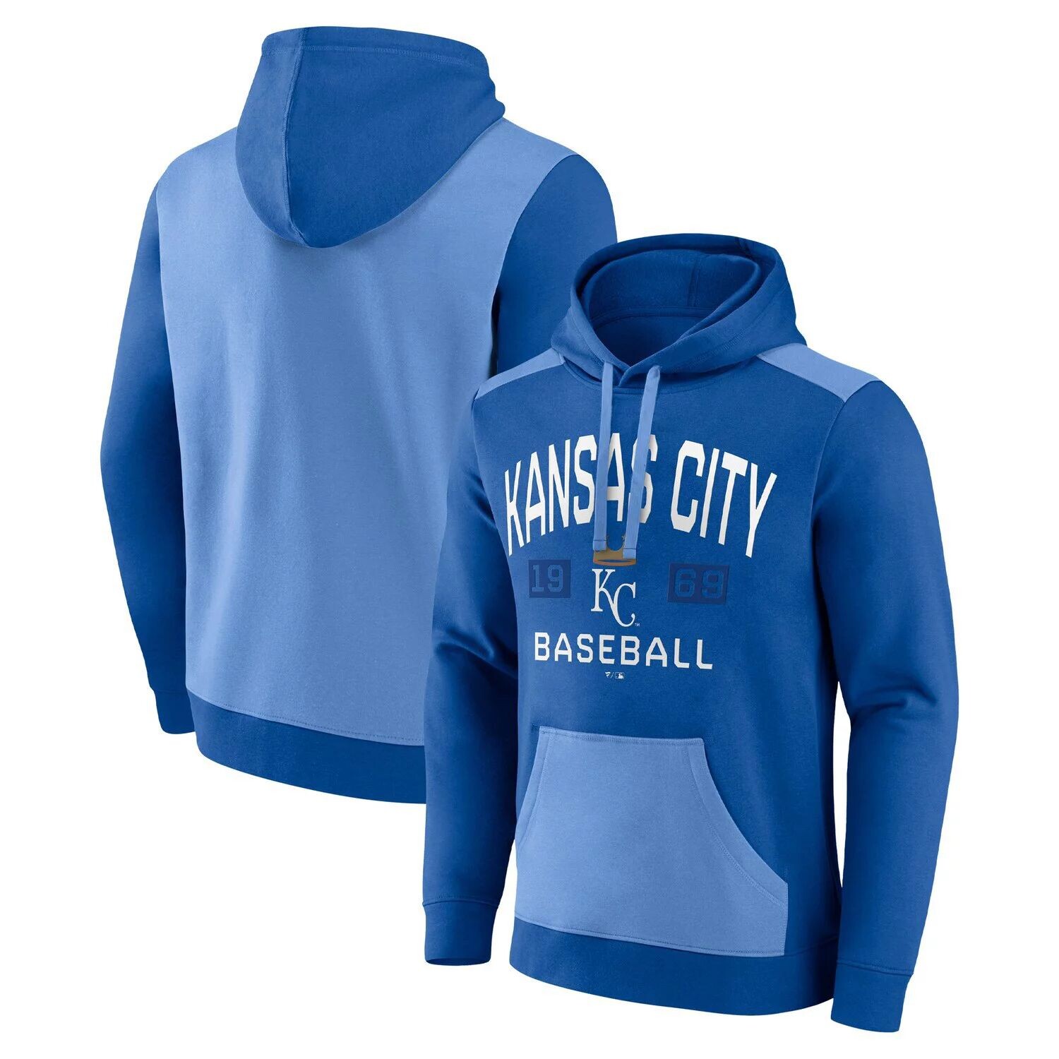 

Мужской фирменный пуловер с капюшоном Royal/голубого цвета Kansas City Royals Chip In Fanatics