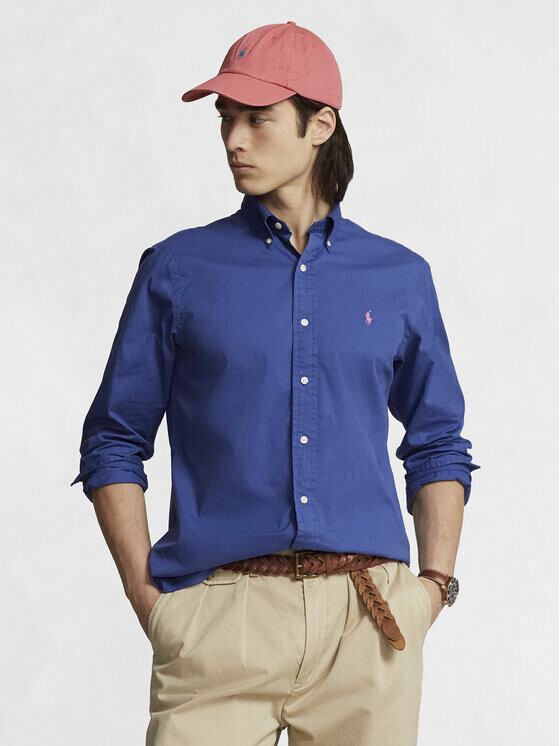 

Рубашка узкого кроя Polo Ralph Lauren, синий