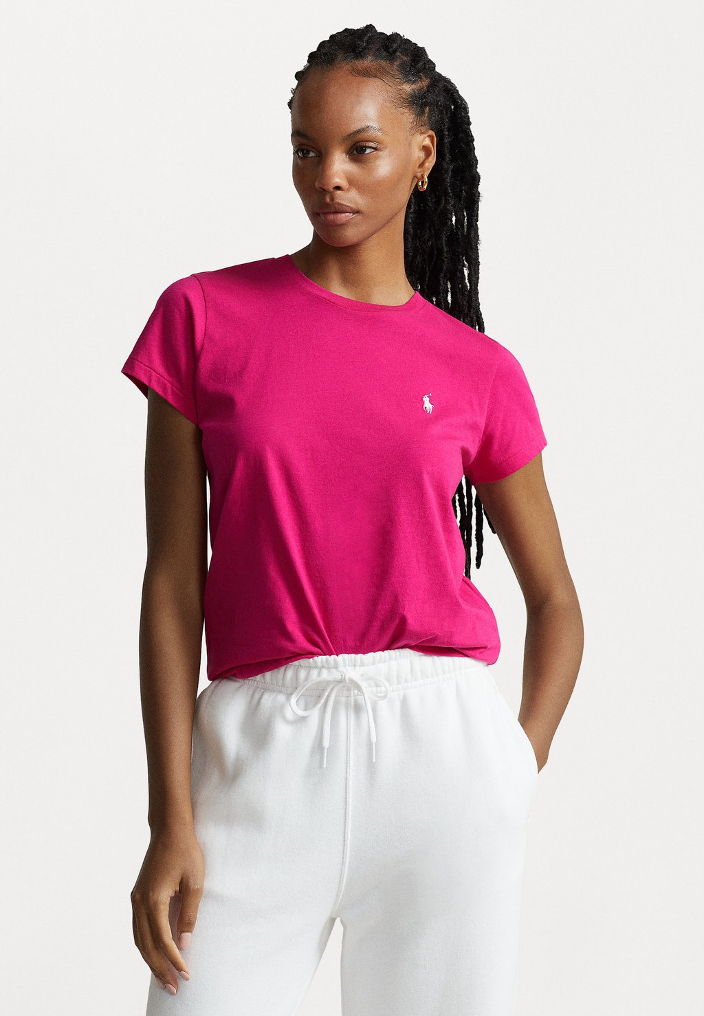 

Базовая футболка Short Sleeve Polo Ralph Lauren, цвет pink sky