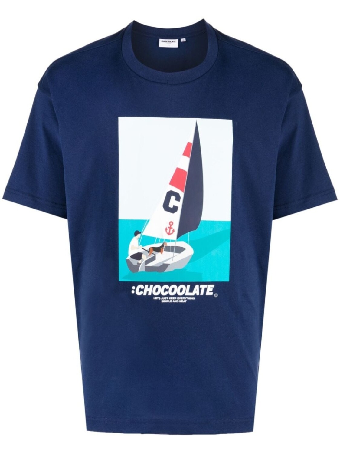 

Chocoolate футболка с графичным принтом, синий