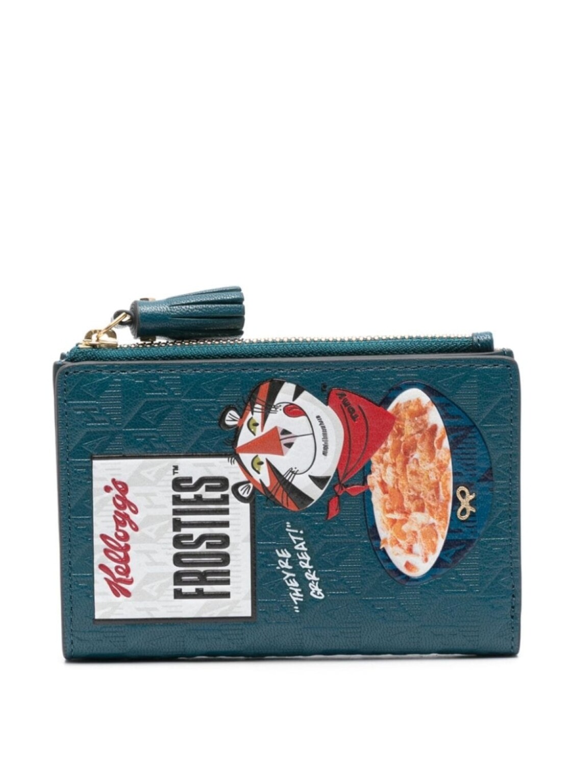 

Anya Hindmarch Frosties кожаный кошелек двойного сложения, синий