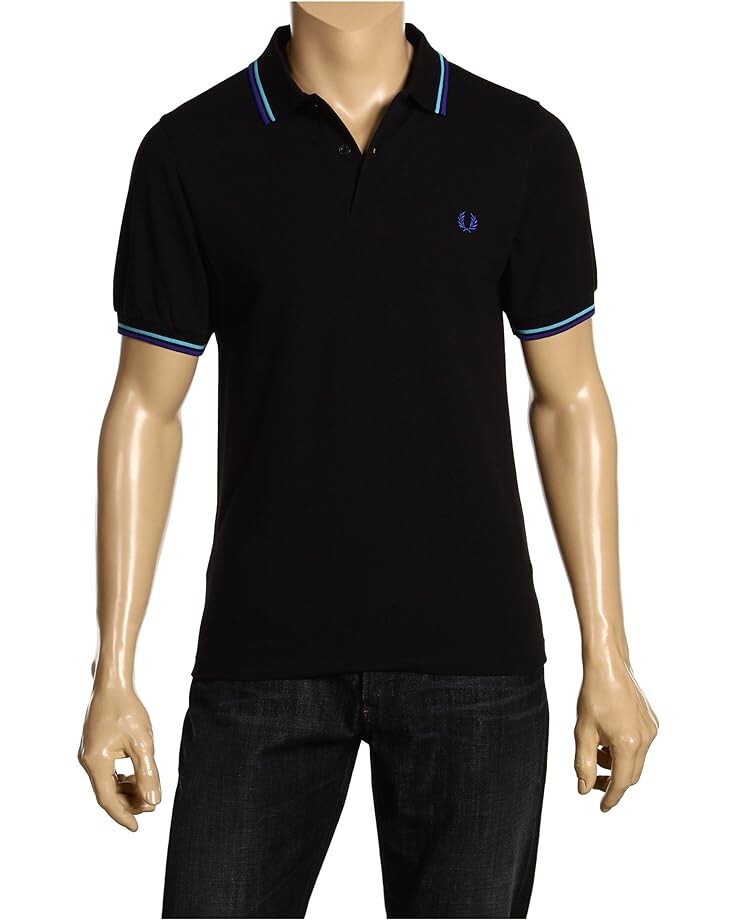 

Рубашка Fred Perry Twin Tipped Shirt, черный