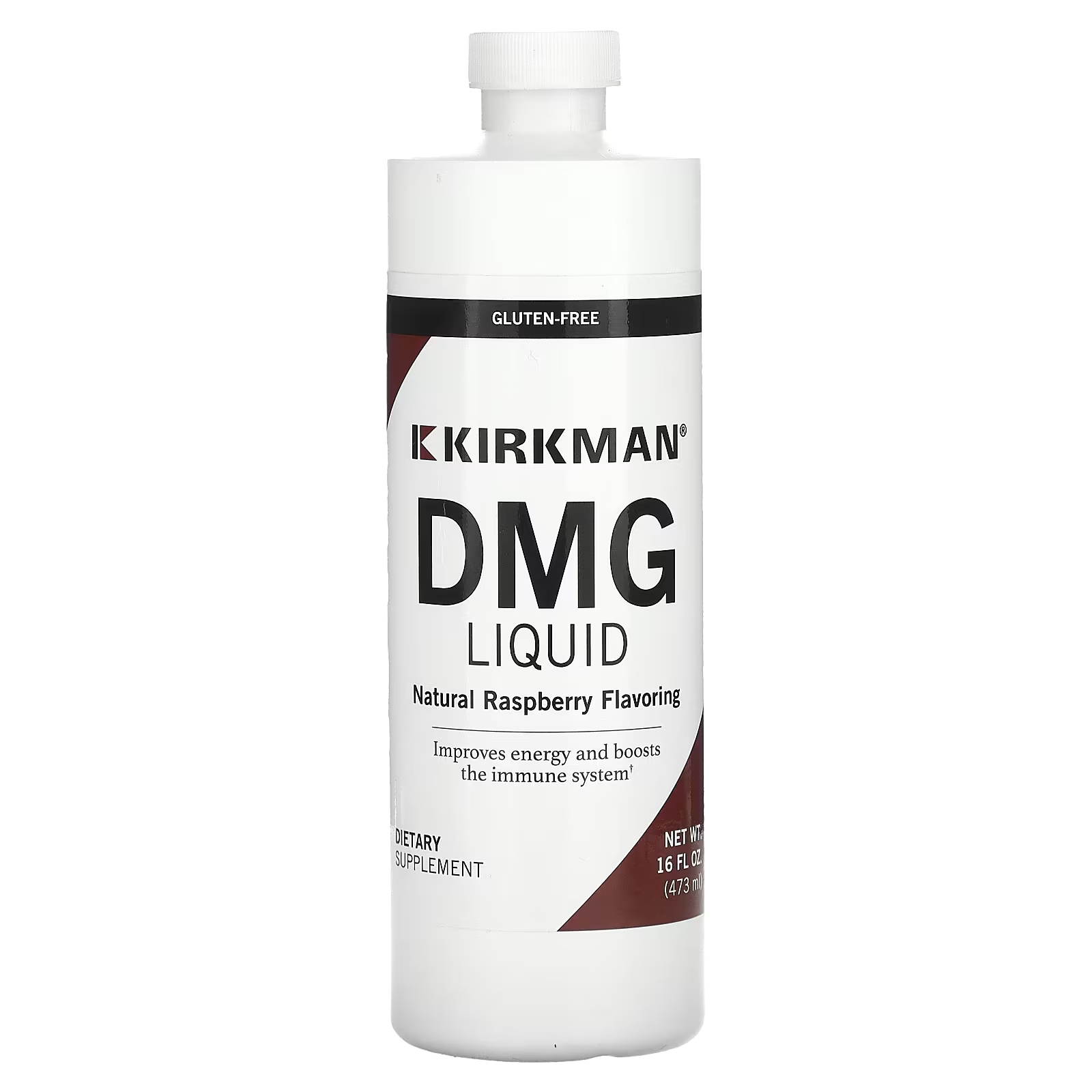 Kirkman Labs DMG Liquid Natural Raspberry, 16 жидких унций (473 мл) жидкий жир печени трески 16 жидких унций 473 мл kirkman labs