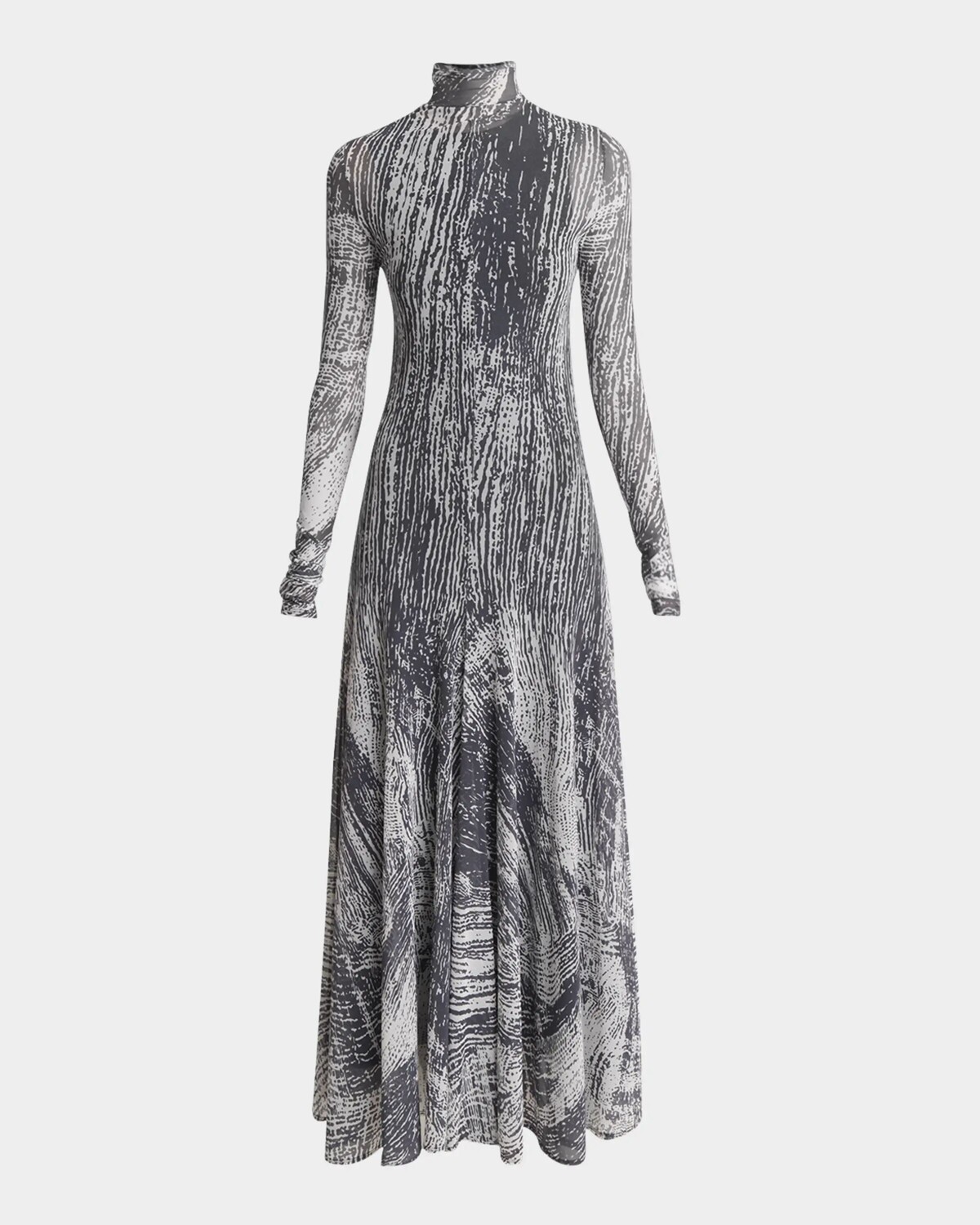 

Платье из тюля с принтом Gemma Proenza Schouler, цвет Concrete