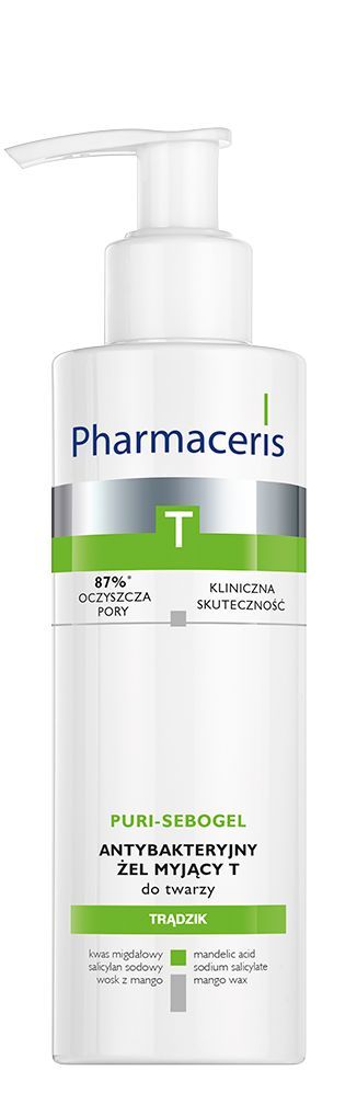 Pharmaceris T Puri-Sebogel гель для лица, 190 ml pharmaceris t sebo almond claris cleasing solution 190 ml