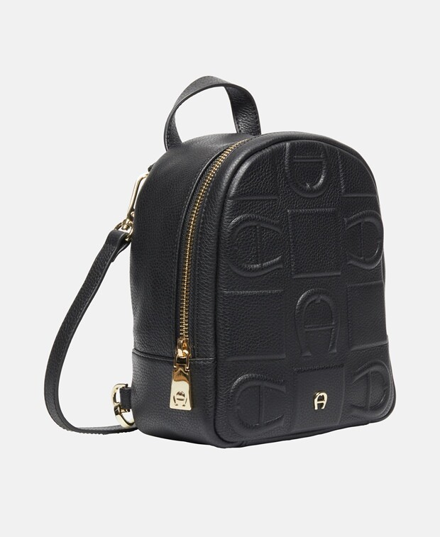 

Кожаный рюкзак Aigner, черный