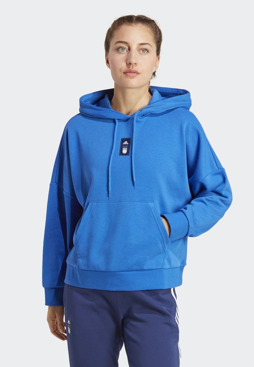 

Толстовка с капюшоном Adidas, синий