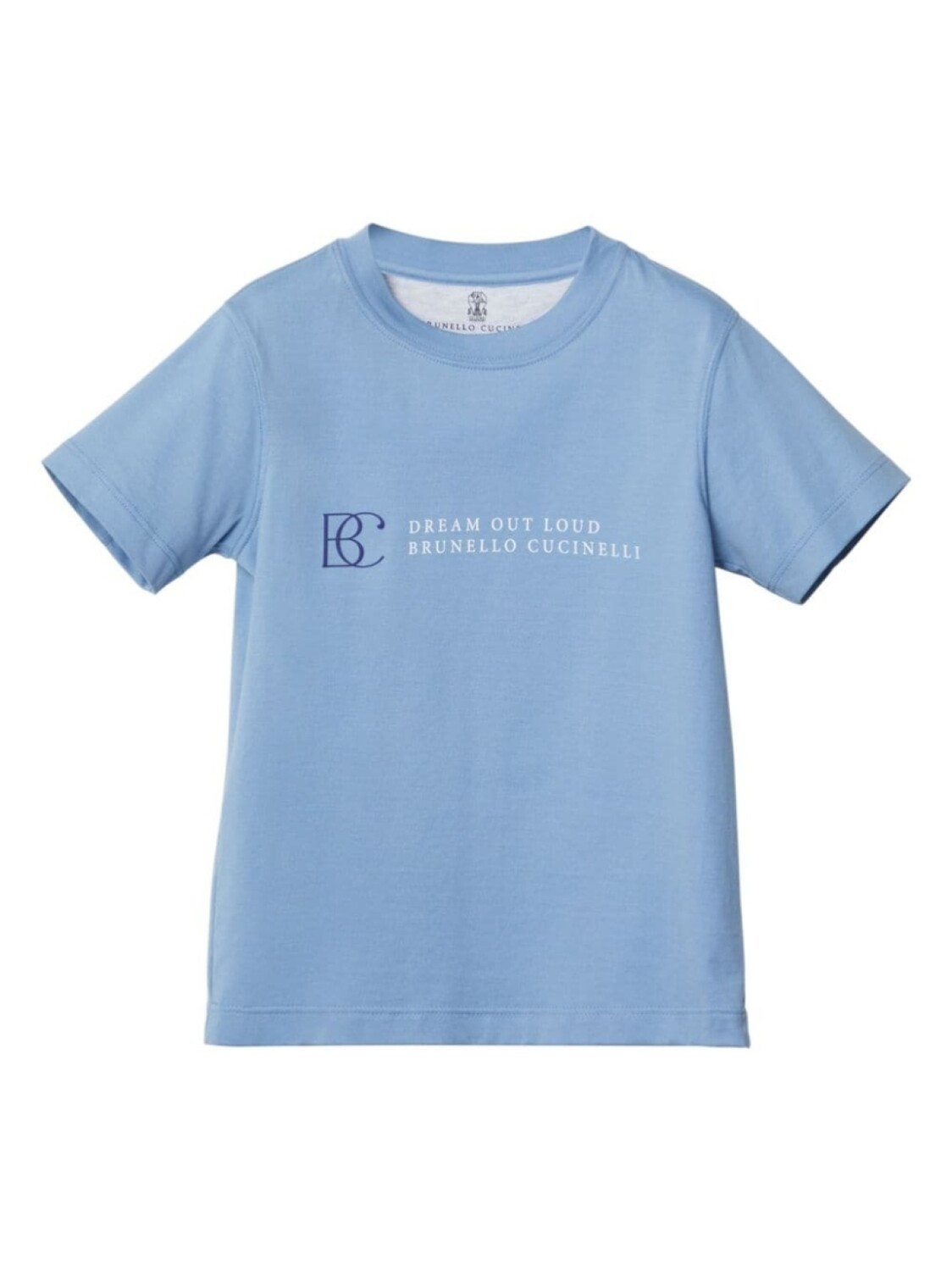 

Brunello Cucinelli Kids футболка с логотипом, синий