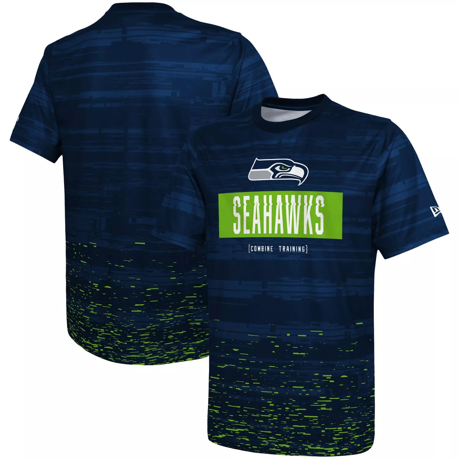 

Мужская темно-синяя футболка Seattle Seahawks Joint Authentic Sweep Футболка New Era, Синий