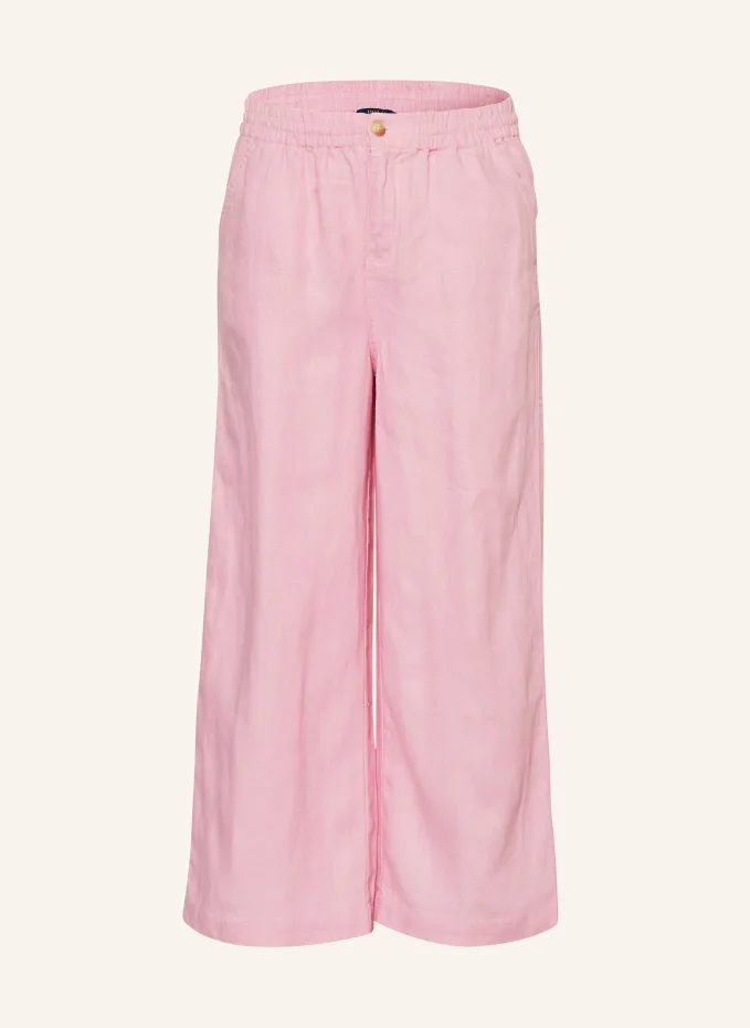 

Льняные брюки Polo Ralph Lauren, розовый