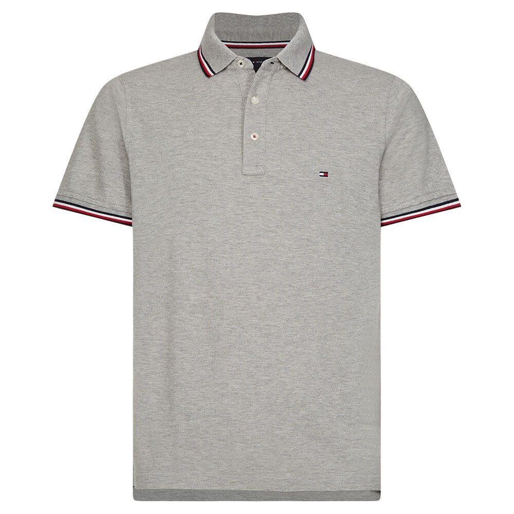 

Поло с коротким рукавом Tommy Hilfiger Core Tipped Slim, серый